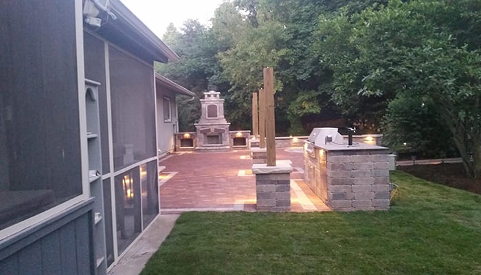 backyard2 Back yard landscaping and patio